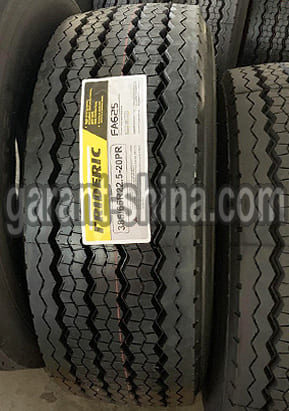 Frideric FA625 (прицепная, бомба) 385/65 R22.5 160K 20PR - Фото протектора с этикеткой